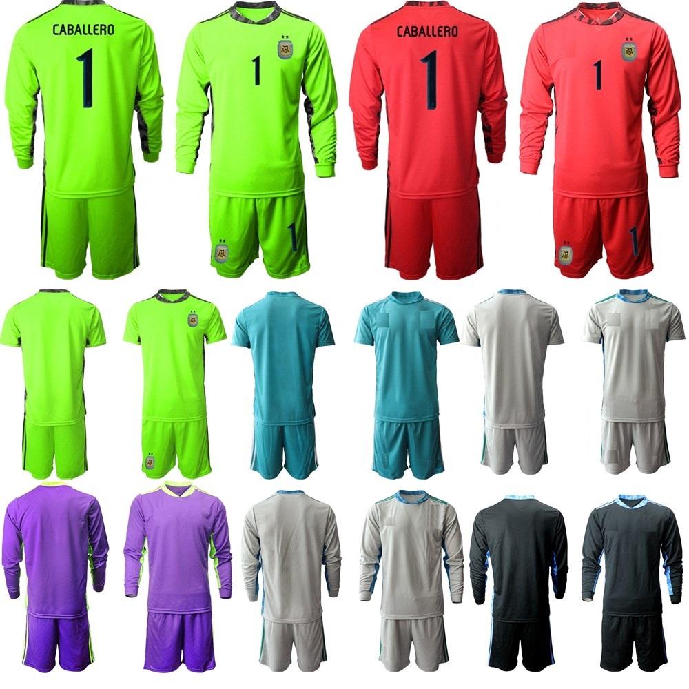 New 2020 Goalkeeper adult kit Argentina Long Sleeve Goaliero Soccer Jersey Set Sergio Romero 1 Willy Caballe Football Shirt Kits
New 2020 Goalkeeper adult kit Argentina Long Sleeve Goaliero Soccer Jersey Set Sergio Romero 1 Willy Caballe Football Shirt Kits