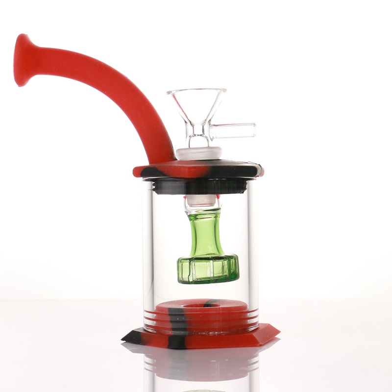 Hookahs Assemble Silicone Bong 5.9inch Shower Head percolator Easy clean Dab Rig with 4mm quartz banger pipe oil rigs glass bongs
Hookahs Assemble Silicone Bong 5.9inch Shower Head percolator Easy clean Dab Rig with 4mm quartz banger pipe oil rigs glass bongs