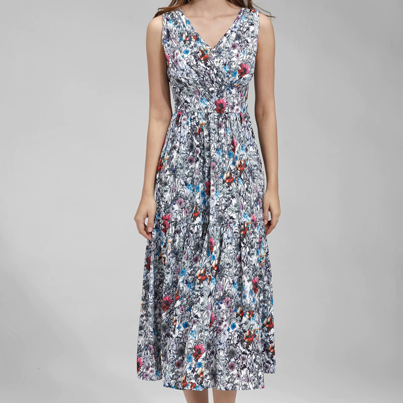 2021 Summer New Retro Impression Sexy Flower Cleavage v Elegant Mid-length Temperament Dress Women's Clothes C5mo, Multiple
2021 Summer New Retro Impression Sexy Flower Cleavage v Elegant Mid-length Temperament Dress Women's Clothes C5mo, Multiple