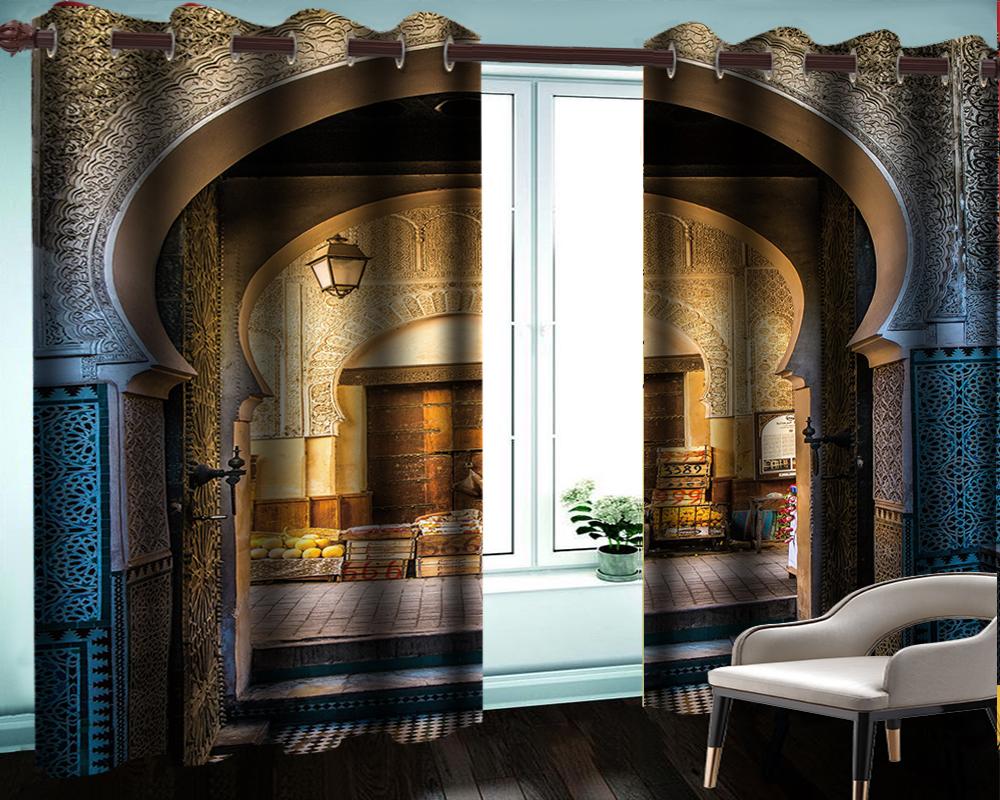 3d European Style Curtain Retro Atmosphere European-style Arch Curtains Living Room Bedroom Kitchen Window Blackout Curtains, As pic
3d European Style Curtain Retro Atmosphere European-style Arch Curtains Living Room Bedroom Kitchen Window Blackout Curtains, As pic