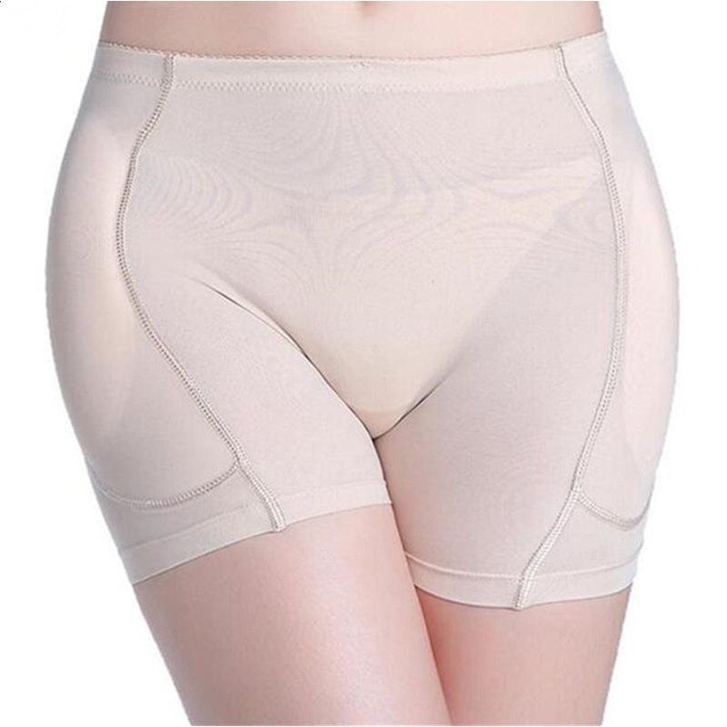Sponge Padded Panties Push Up Hip Buttocks Female Hip Butt Enhancement Panties With 4PCS Breathabl pads 201112
