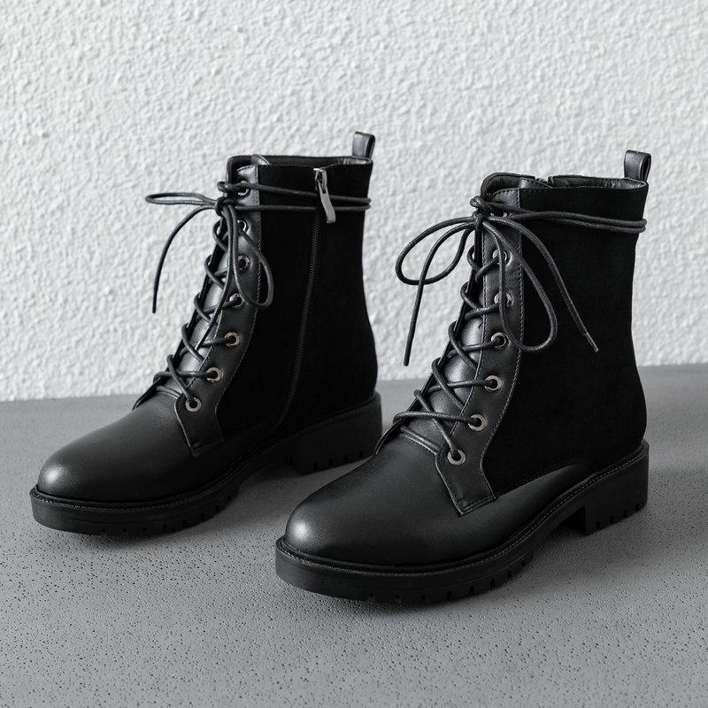 Spring Autumn Women's Boots Fashion Lace Up Ankle Boots Comfortable Flat Heel Zipper Winter Motorcycle, Black
Spring Autumn Women's Boots Fashion Lace Up Ankle Boots Comfortable Flat Heel Zipper Winter Motorcycle, Black