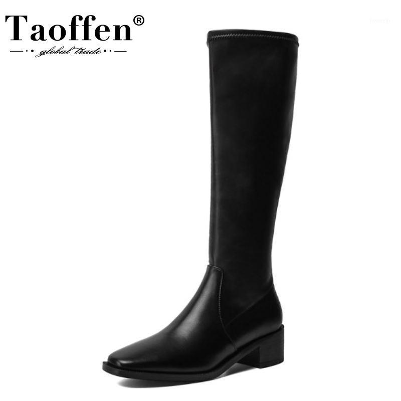 Taoffen Women Genuine Leather Shoes Square Toe Low Heel Zipper Shoes Solid Ridding Boots Fashion Cool Footwear Size 31-431, Black
Taoffen Women Genuine Leather Shoes Square Toe Low Heel Zipper Shoes Solid Ridding Boots Fashion Cool Footwear Size 31-431, Black