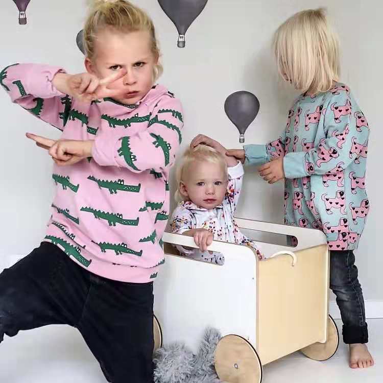 Kids Clothing Set Hugo Loves Tiki Sweatshirts Cottons Nap Baby Boys Long Sleeved T-shirts Pants Cartoon Autumn Girls ClothesX1019