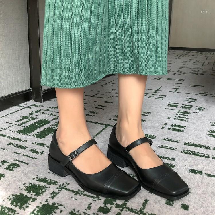 PXELENA Vintage Genuine Leather Mary Janes Shoes Female Square Toe Chunky Block Med Heel Pumps 2020 Autumn Brand New Fretwork1, Black
PXELENA Vintage Genuine Leather Mary Janes Shoes Female Square Toe Chunky Block Med Heel Pumps 2020 Autumn Brand New Fretwork1, Black