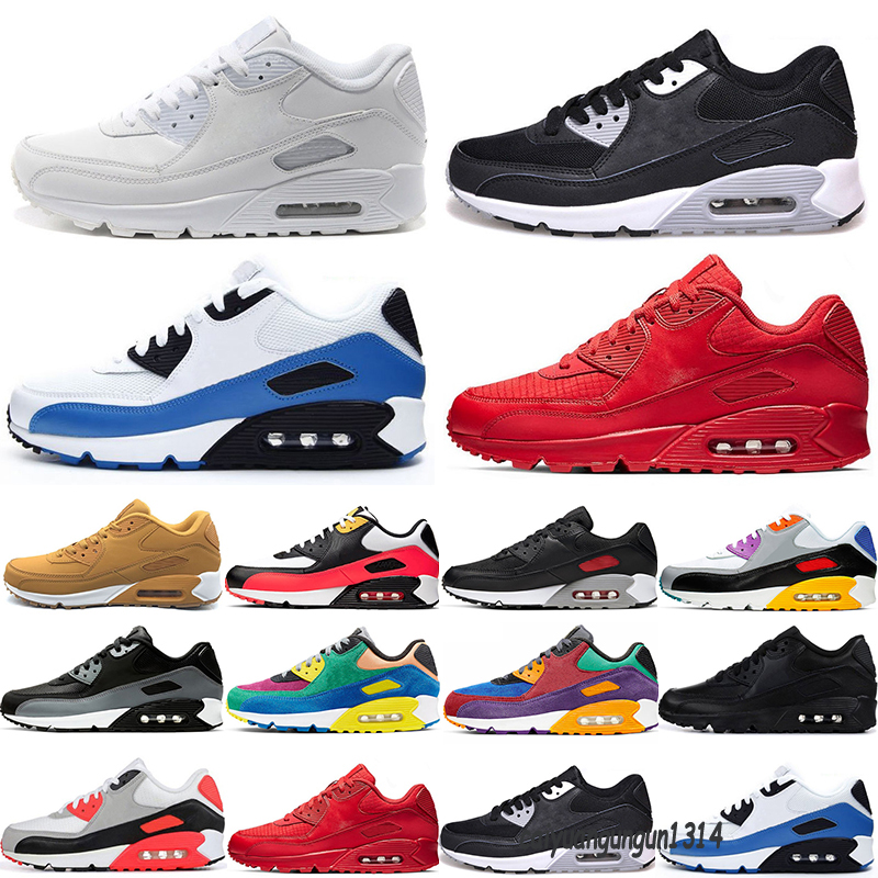 2021 New Men Sneakers Shoes Classic 90 Men and woman Running Shoes Sports Trainer Cushion Surface Breathable Sports Shoes 36-45 C34, Color 1 
2021 New Men Sneakers Shoes Classic 90 Men and woman Running Shoes Sports Trainer Cushion Surface Breathable Sports Shoes 36-45 C34, Color 1