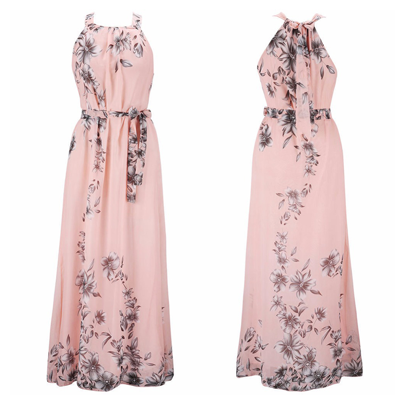 Summer Dress Women Long Sexy Loose Dress Women Beach Floral Boho Maxi The Dress Female Vestido Plus Size Sundress Clothing T200604