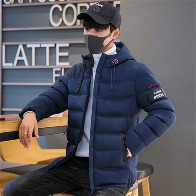 XXXXL Winter Jacket Men Fashion Stand Collar Male Parka Jacket Mens Solid Thick Jackets and Coats Man Winter Parkas 201128