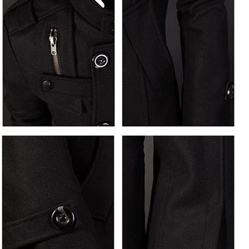 personality windbreaker double-breasted long coat men's fashion business Jacket 201128