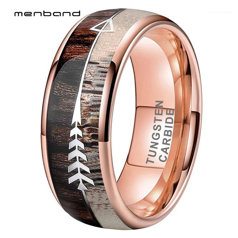 Wedding Rings Men Women Rose Gold Band Tungsten Antler Ring With Zebra Wood Arrows Inlay 8MM Box Available1
Wedding Rings Men Women Rose Gold Band Tungsten Antler Ring With Zebra Wood Arrows Inlay 8MM Box Available1