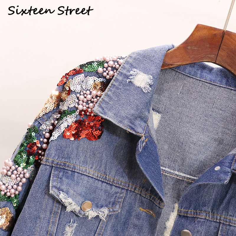 New Autumn, Embroidered Pearls Casual Vintage Woman's Jacket, Sequins Denim Female Jacket Design Runway Boho Coat 2021. Hsve, Blue
New Autumn, Embroidered Pearls Casual Vintage Woman's Jacket, Sequins Denim Female Jacket Design Runway Boho Coat 2021. Hsve, Blue