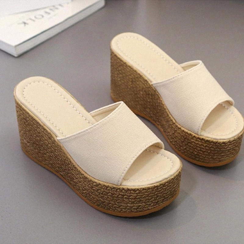 Women Hemp Wedges Slippers Woman 2020 Peep Toe Comfortable Women's Platform Summer Ladies Casual Female Fashion Beach Shoes #bt3s, Black
Women Hemp Wedges Slippers Woman 2020 Peep Toe Comfortable Women's Platform Summer Ladies Casual Female Fashion Beach Shoes #bt3s, Black
