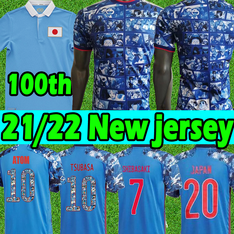2021 2022 Japan 100th anniversary Soccer Jerseys SPECIAL carton number 100 TH YEARS fans player version HONDA TSUBASA KAMADA SHIBASAKI football shirt, 21 22 special
2021 2022 Japan 100th anniversary Soccer Jerseys SPECIAL carton number 100 TH YEARS fans player version HONDA TSUBASA KAMADA SHIBASAKI football shirt, 21 22 special