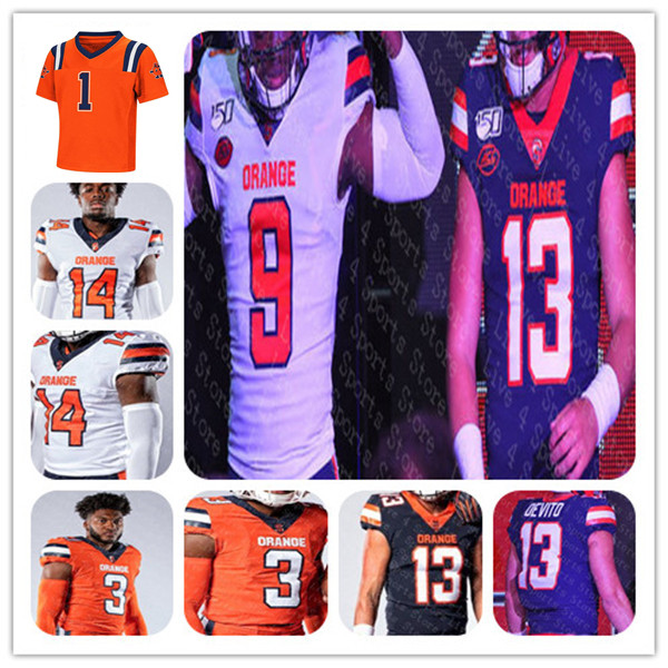 Custom College Syracuse Orange Football Jersey Rex Culpepper Sean Tucker Taj Harris Mikel Jones Tommy DeVito JaCobian Morgan Anthony Queeley, White with 150th
Custom College Syracuse Orange Football Jersey Rex Culpepper Sean Tucker Taj Harris Mikel Jones Tommy DeVito JaCobian Morgan Anthony Queeley, White with 150th