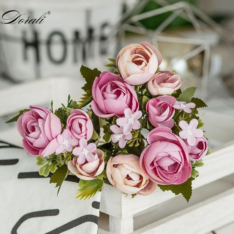 10 Head Mini Artificial Peony Silk Flowers Bouquet European for Wedding Bride Party Fake Holding Flowers Bouquet Home Decoration
10 Head Mini Artificial Peony Silk Flowers Bouquet European for Wedding Bride Party Fake Holding Flowers Bouquet Home Decoration
