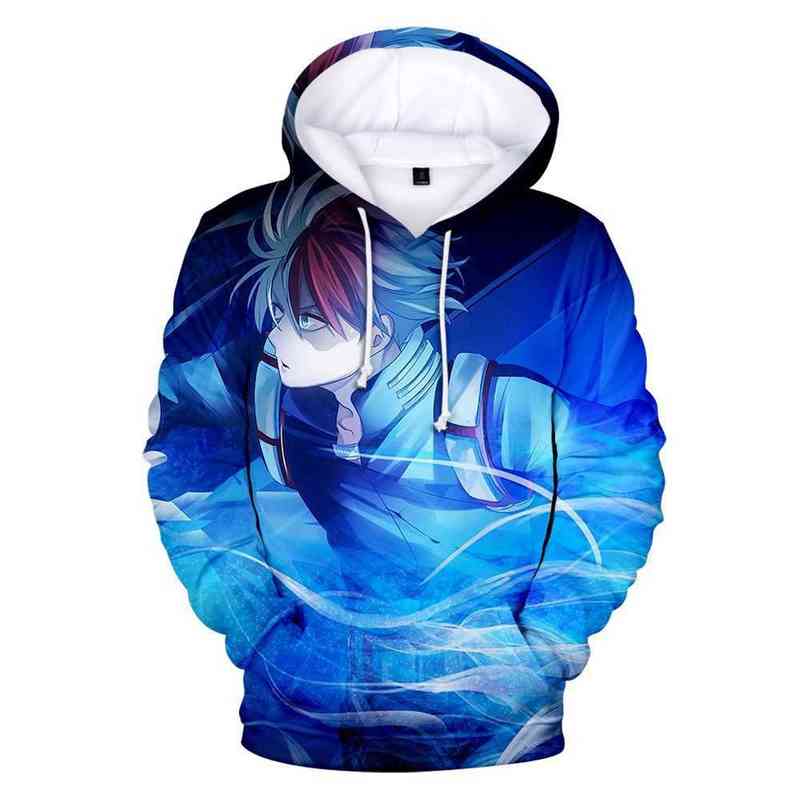 2022 Anime My Hero Academia Hoodies Sweatshirt Men/Women 3D Print Boku No Hero School College Clothing Harajuku Oversized Hoodie W220221