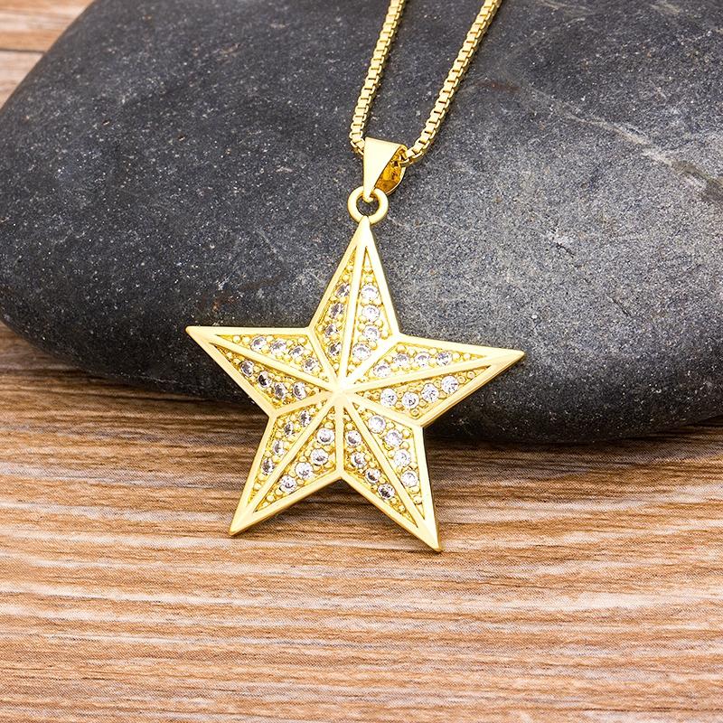 Hot Sale Star Shape Pendant Necklace For Women Girls Luxury Crystal Statement Necklace Copper ZirconLucky Chokers Jewelry Gifts
Hot Sale Star Shape Pendant Necklace For Women Girls Luxury Crystal Statement Necklace Copper ZirconLucky Chokers Jewelry Gifts