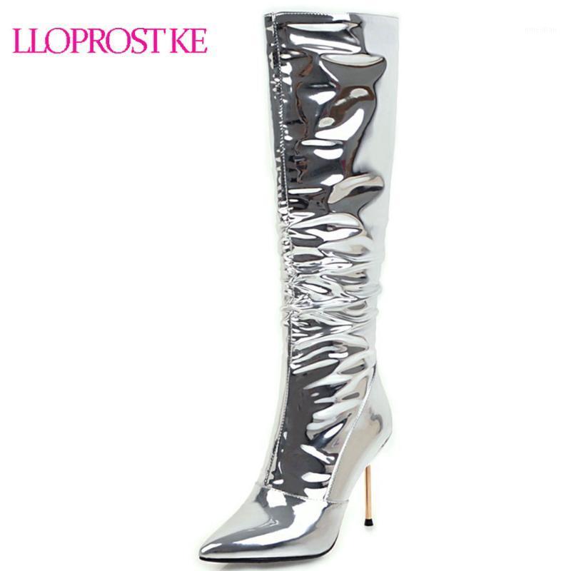 Lloprost ke Fashion Women Shoes High Heels Knee Boots Sexy Stiletto Pointed toe Female Boot Party Bar Zipper Footwear D1851, 1-36 silver
Lloprost ke Fashion Women Shoes High Heels Knee Boots Sexy Stiletto Pointed toe Female Boot Party Bar Zipper Footwear D1851, 1-36 silver
