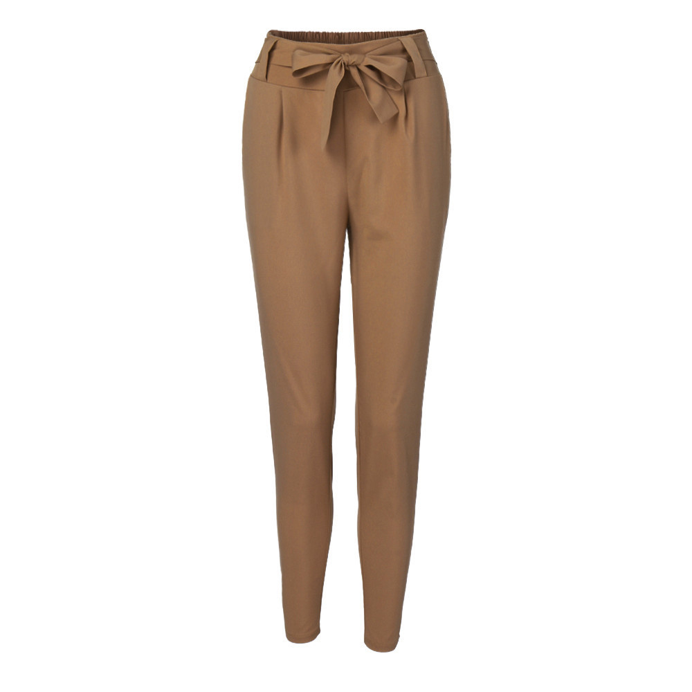 Office Lady Black Suit Pants With Belt Women High Waist Solid Long Trousers Fashion Pockets Pants Trousers Pantalones New 201113