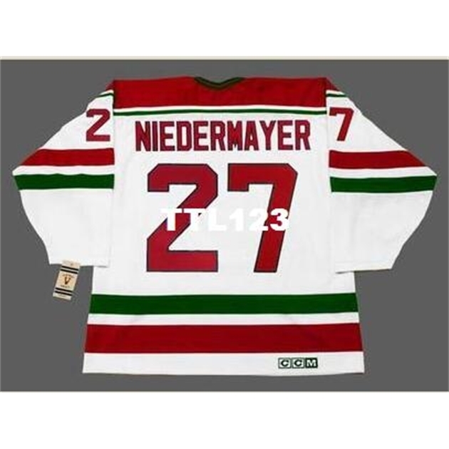 740 #27 SCOTT NIEDERMAYER New Jersey Devils 1992 CCM Vintage "Rookie" Home Hockey Jersey or custom any name or number retro Jersey, Black
740 #27 SCOTT NIEDERMAYER New Jersey Devils 1992 CCM Vintage "Rookie" Home Hockey Jersey or custom any name or number retro Jersey, Black