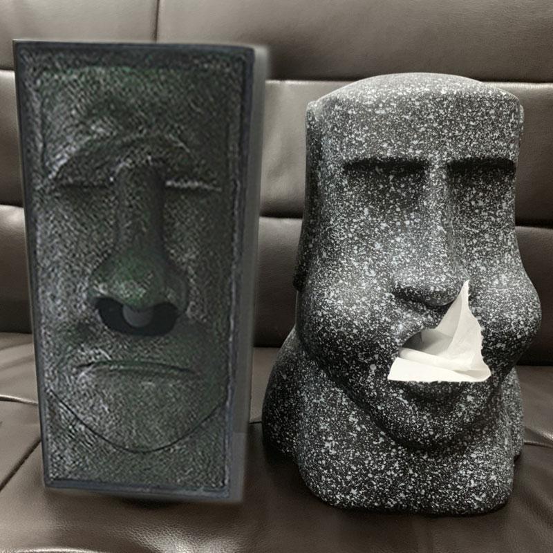 Easter Island Paper Towel Container 3D Stone Statue Figure Tissue Storage Box Home Bathroom Hotel Napkin Holder Organizer
Easter Island Paper Towel Container 3D Stone Statue Figure Tissue Storage Box Home Bathroom Hotel Napkin Holder Organizer