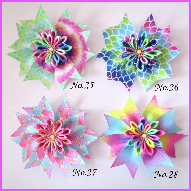 20 BLESSING Girl Popular 4.5" Fairy Hair Bow Clip Lotus Flower Rainbow Baby Y200710, Red
20 BLESSING Girl Popular 4.5" Fairy Hair Bow Clip Lotus Flower Rainbow Baby Y200710, Red