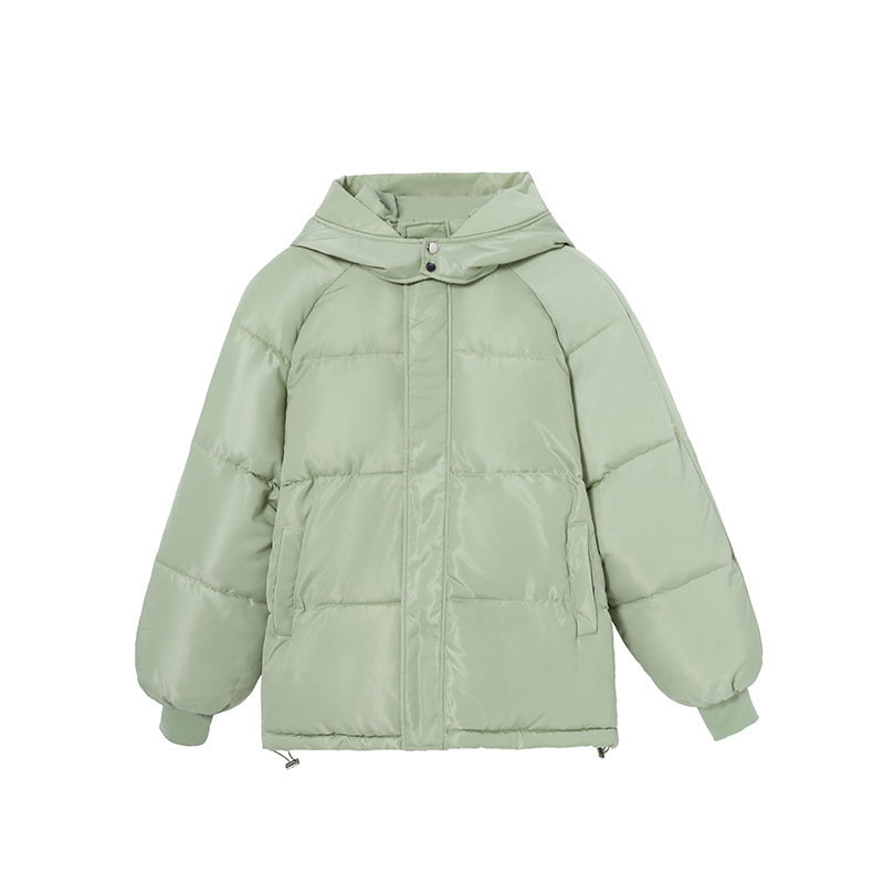 Fashion Short Winter Jacket Women Casual Warm Solid Hooded Parka Coat Office Lady New 201103wtt