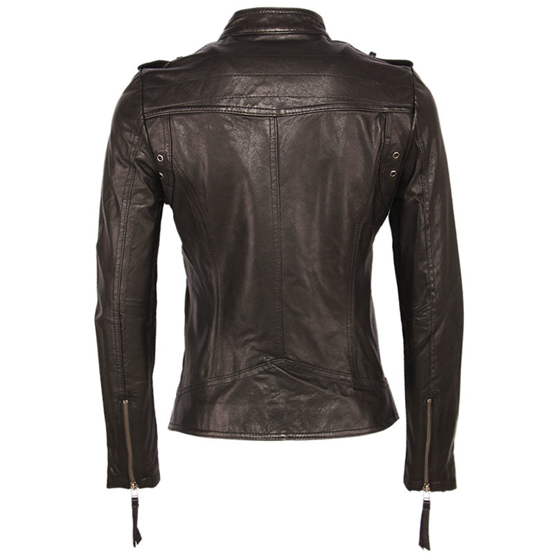 Women Leather Jacket 100% TANNED Sheepskin 3 Colors Slim Fit Woman Genuine Leather Jackets Female Skin Coat Autumn Spring M262 201226