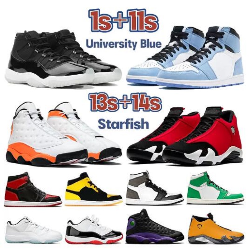 2022 University Blue 1 4s basketball shoes Dark Mocha 11 11s 25th Anniversary bred 13 13s starfish 14 14s men women sneakers, # 29
2022 University Blue 1 4s basketball shoes Dark Mocha 11 11s 25th Anniversary bred 13 13s starfish 14 14s men women sneakers, # 29
