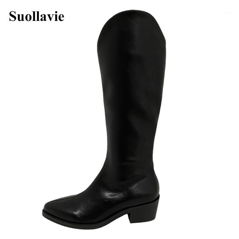 Suollavie Autumn Simple Boot Womens Popular Female Botas Mid-Calf New Zipper 2020 Shoes for Ladies Hot Solid Chunky low Heels1, Black
Suollavie Autumn Simple Boot Womens Popular Female Botas Mid-Calf New Zipper 2020 Shoes for Ladies Hot Solid Chunky low Heels1, Black