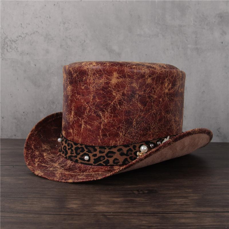 2021 3 Size Women Leather Top Hat Shower Lday Fedora Hat Magic Flat Steampunk Cosplay Pork Pie Party Caps Dropshiping 13cm, Gold
2021 3 Size Women Leather Top Hat Shower Lday Fedora Hat Magic Flat Steampunk Cosplay Pork Pie Party Caps Dropshiping 13cm, Gold