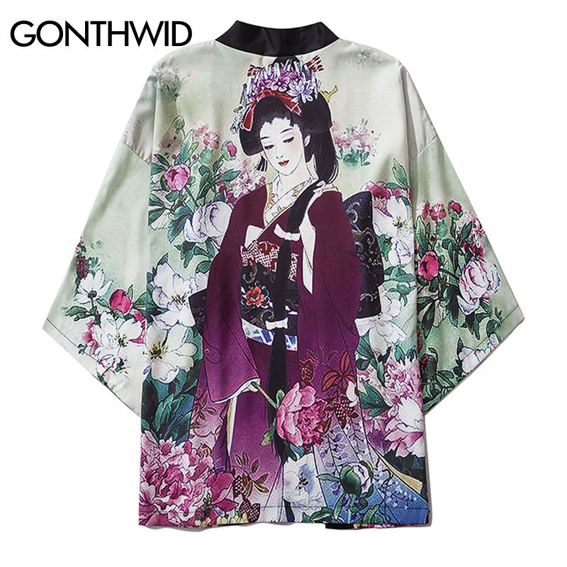 Harajuku Girl Flowers Floral Print Japanese Kimono Cardigan Shirts Men Casual Open Front Jackets Streetwear Coats Tops, Light green
Harajuku Girl Flowers Floral Print Japanese Kimono Cardigan Shirts Men Casual Open Front Jackets Streetwear Coats Tops, Light green