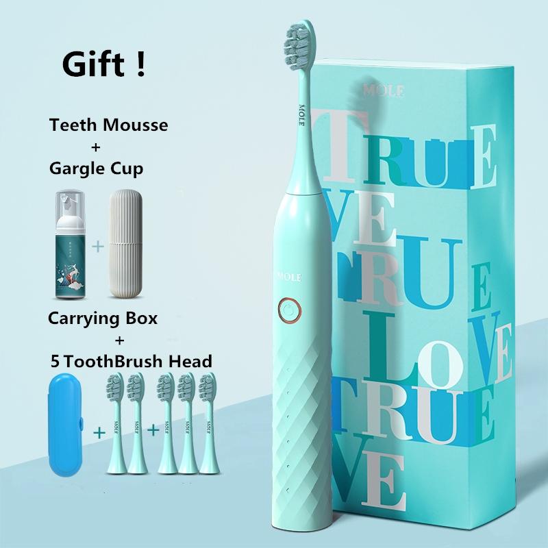Pink&Green Electric Toothbrush Young Couple Rechargeable 5 Mode Timer Toothbrush IPX7 Waterproof Automatic Ultrasonic Brush
Pink&Green Electric Toothbrush Young Couple Rechargeable 5 Mode Timer Toothbrush IPX7 Waterproof Automatic Ultrasonic Brush
