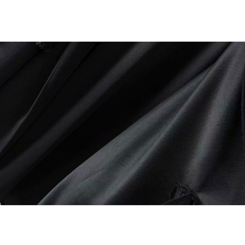 Winter Cloak Hooded Trench Coat Thick Woolen Women Gothic Cape Poncho Coat Open Cardigans Female Tassel Long Trench Overcoat 201111