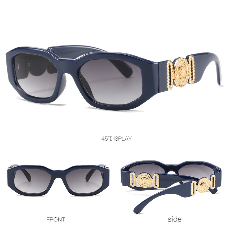 Fashion personalized metal decorative Designer sunglasses New personalized head sunglasses European and American irregular small frame, White;black
Fashion personalized metal decorative Designer sunglasses New personalized head sunglasses European and American irregular small frame, White;black