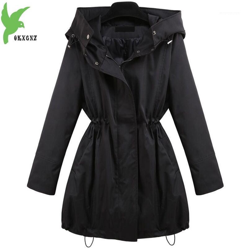 2020 autumn new large size women's waist long section ruffled ladies windbreaker jacket plus size -3XL streetwear windbreak1
2020 autumn new large size women's waist long section ruffled ladies windbreaker jacket plus size -3XL streetwear windbreak1