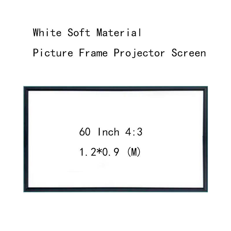 Thinyou 60inch 4:3 Wall Mounted Projection Screen White Soft Material Picture frame projector screen 4.5CM for Projector
Thinyou 60inch 4:3 Wall Mounted Projection Screen White Soft Material Picture frame projector screen 4.5CM for Projector