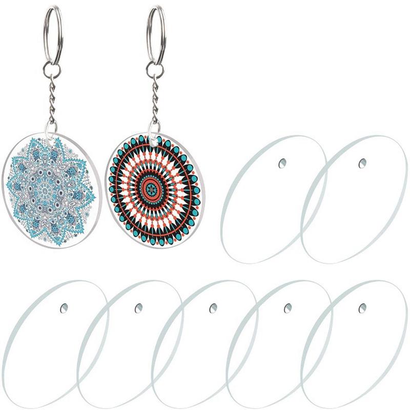 Acrylic Transparent Circle Discs, 2 Inch Diameter Round Acrylic Keychain Blanks for DIY Projects and Crafts
Acrylic Transparent Circle Discs, 2 Inch Diameter Round Acrylic Keychain Blanks for DIY Projects and Crafts