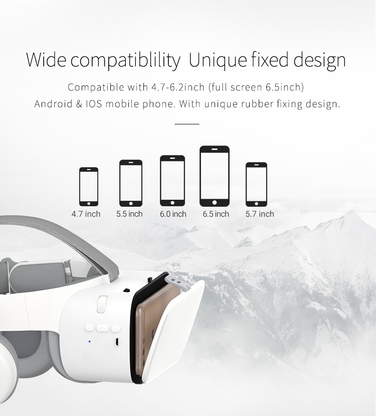 

VR headset compatible with iPhone and Android Phones - universal virtual reality Goggles - wear new soft and comfortable 3D VR glasses to pl
