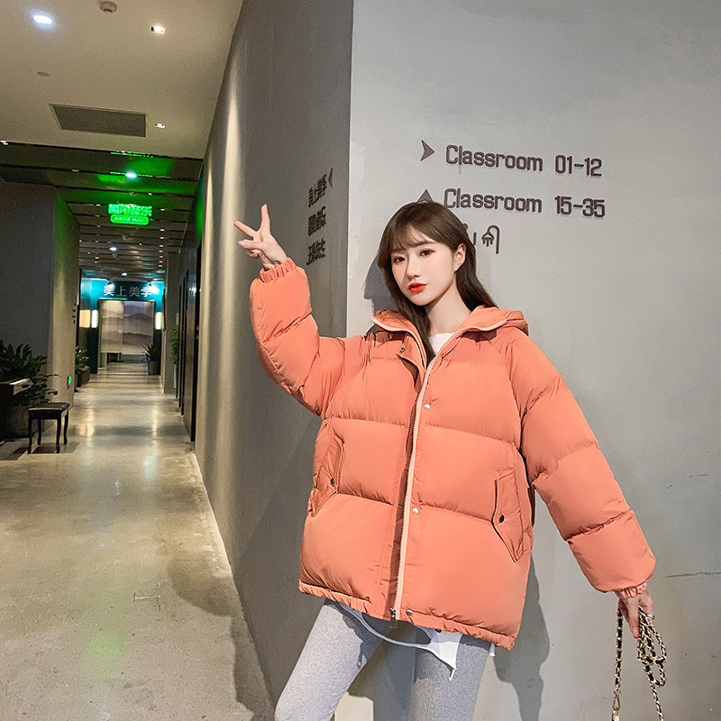 Winter Jacket women Casual tops Plus Size Womens Parkas Warm Outerwear solid hooded Coats Short Female Slim Cotton padded 201019