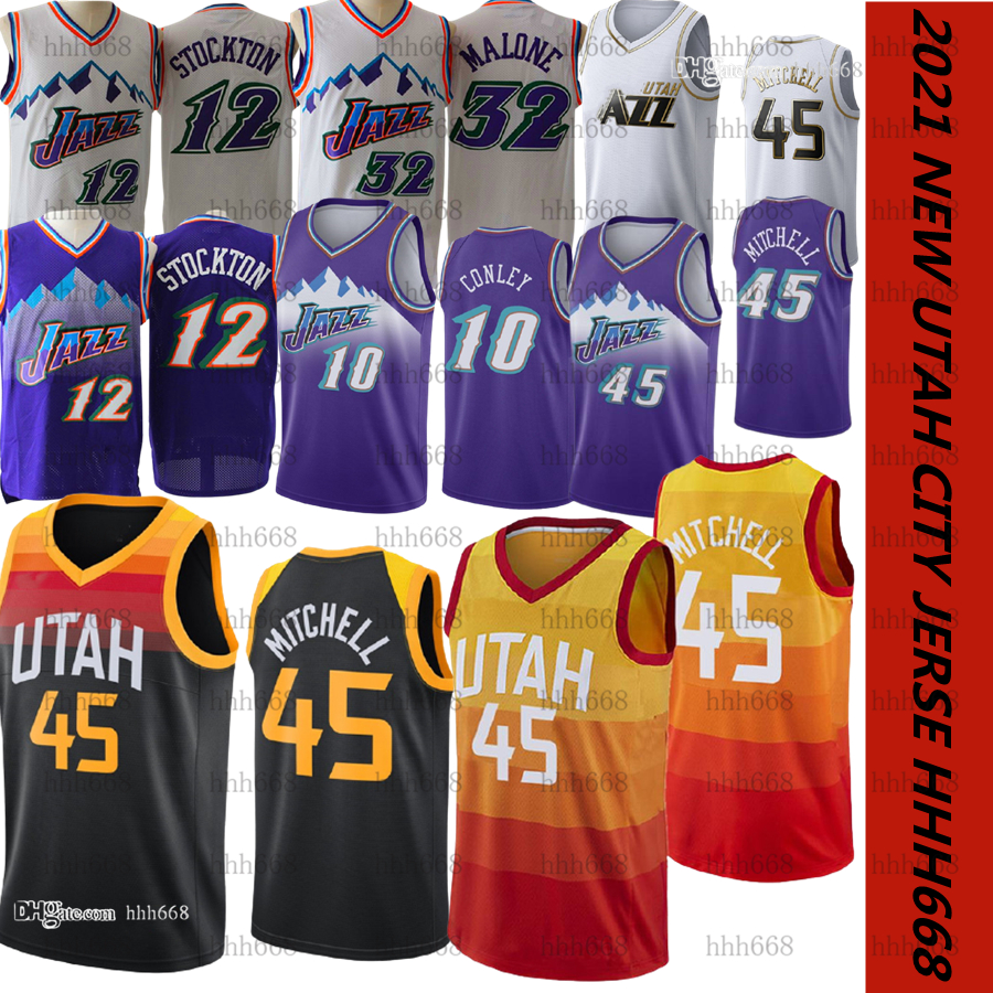 New Basketball Jerseys Donovan 45 Mitchell Jersey Basketball John 12 Stockton Mike 10 Conley Karl 32 Malone Retro Jersey, Black;red
New Basketball Jerseys Donovan 45 Mitchell Jersey Basketball John 12 Stockton Mike 10 Conley Karl 32 Malone Retro Jersey, Black;red