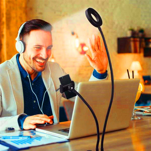 Hot selling 4 inch Diameter 9cm Live Fill Light Desktop Clip Lamp 5W 5V 48LED 2835 Lamp Beads White Light USB Connection Vanity Lights
Hot selling 4 inch Diameter 9cm Live Fill Light Desktop Clip Lamp 5W 5V 48LED 2835 Lamp Beads White Light USB Connection Vanity Lights
