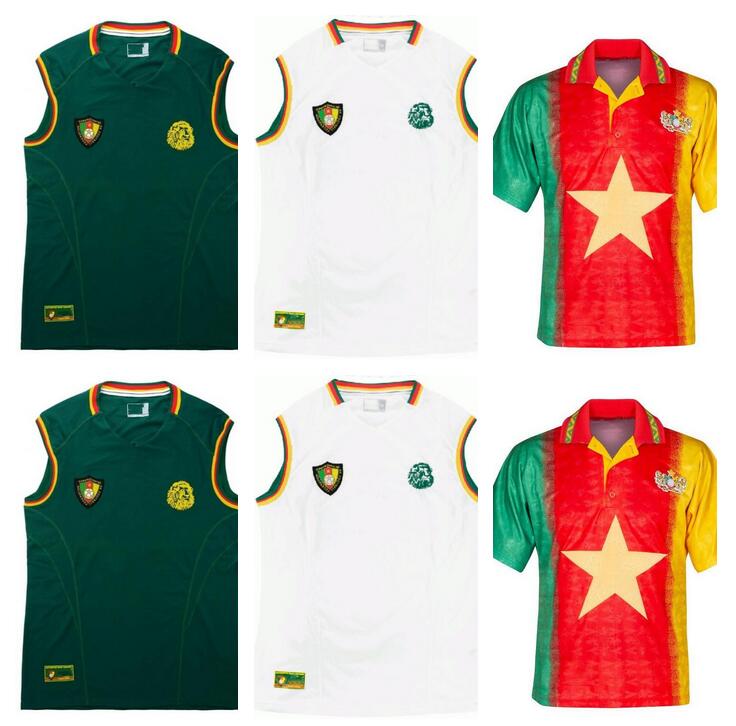 1994 1995 2002 Cameroon retro soccer jersey 02 Eto o Mboma MILLA home away vintage classic football shirt
1994 1995 2002 Cameroon retro soccer jersey 02 Eto o Mboma MILLA home away vintage classic football shirt