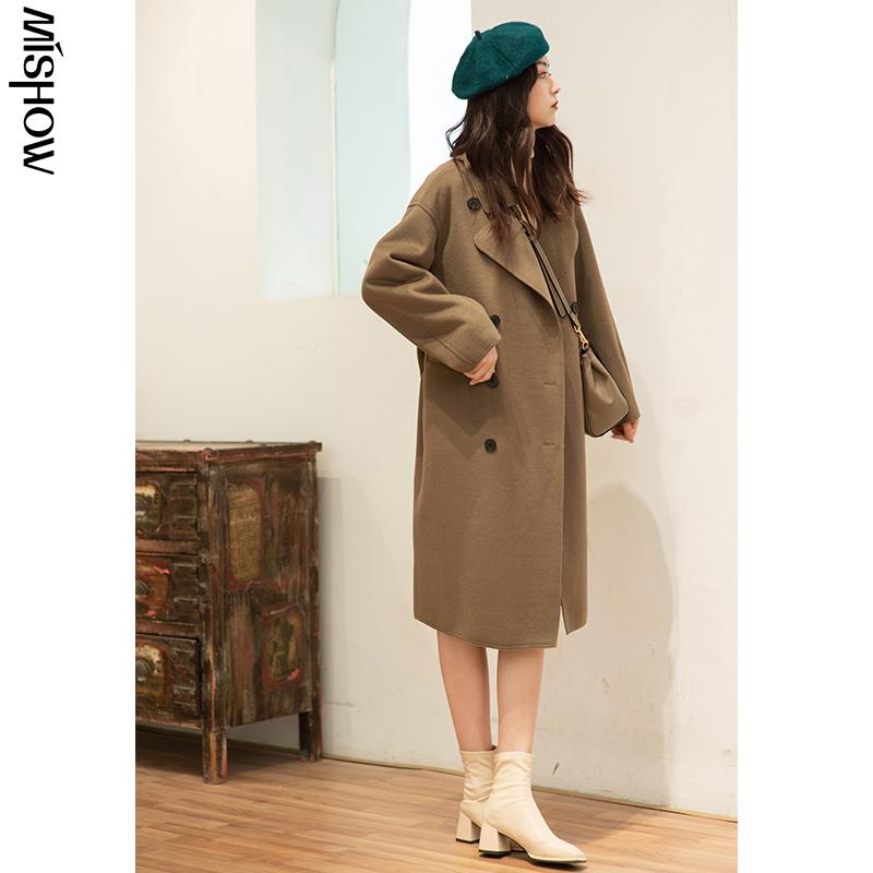 MISHOW 2020 Winter Wool Coats For Women Casual Long Sleeve Belt Long Windbreaker Warm Female Jackets MX20D9764, Brown
MISHOW 2020 Winter Wool Coats For Women Casual Long Sleeve Belt Long Windbreaker Warm Female Jackets MX20D9764, Brown