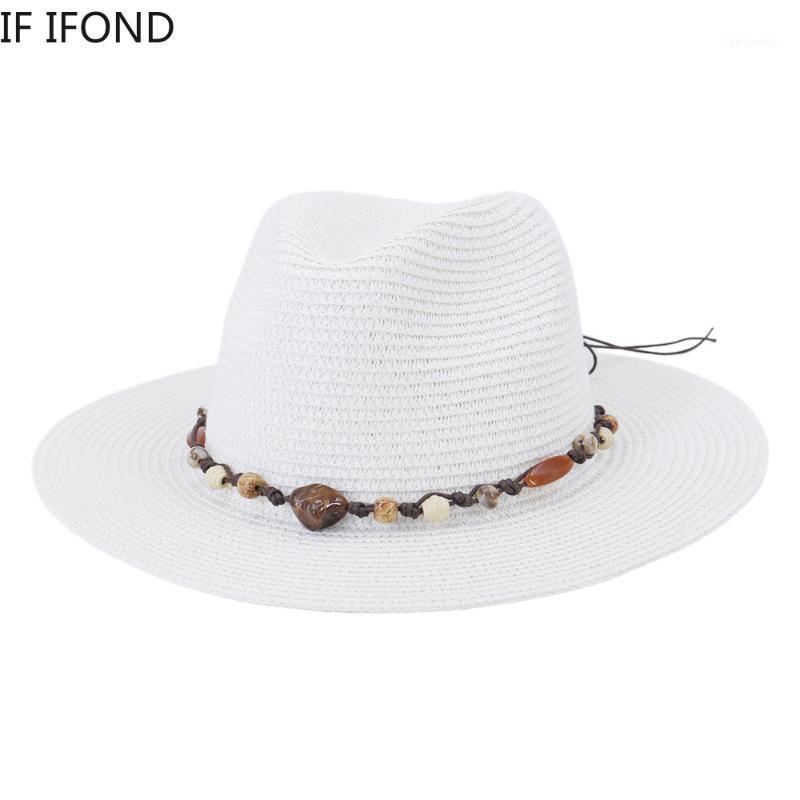 Summer Cooling Hat For Women Men Breathable Beach Straw Sun UV Protection Fedora With Beaded Belt Capchapeau Wide Brim Hats, Blue;gray
Summer Cooling Hat For Women Men Breathable Beach Straw Sun UV Protection Fedora With Beaded Belt Capchapeau Wide Brim Hats, Blue;gray