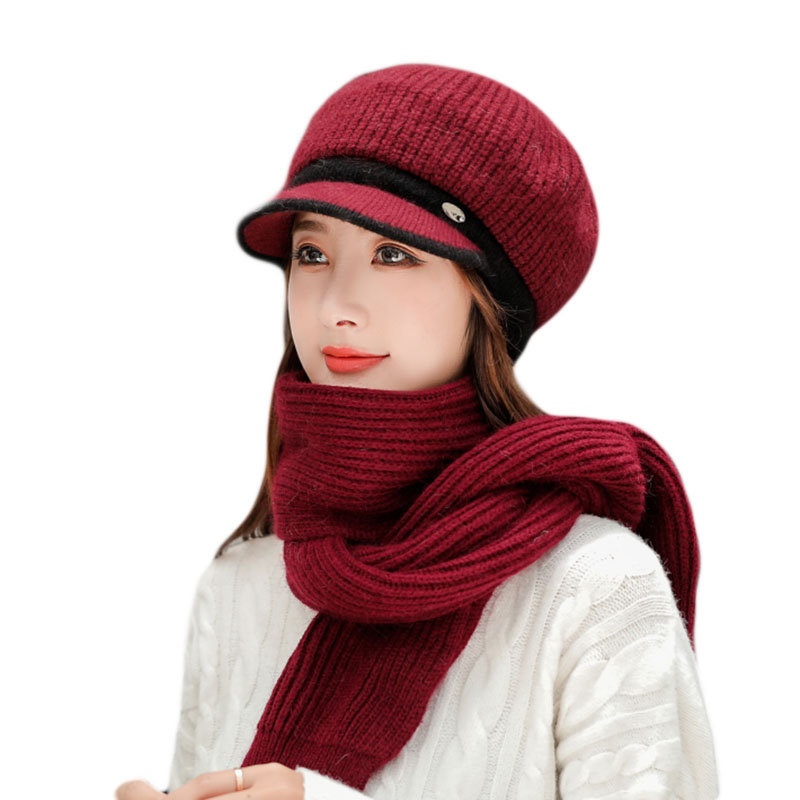 Beanie Hat Women Autumn Winter Hat Cap Warm Skullies Cap Female Ski Gorros Scarf Set Bonnet Femme Knitted feminino, Black
Beanie Hat Women Autumn Winter Hat Cap Warm Skullies Cap Female Ski Gorros Scarf Set Bonnet Femme Knitted feminino, Black