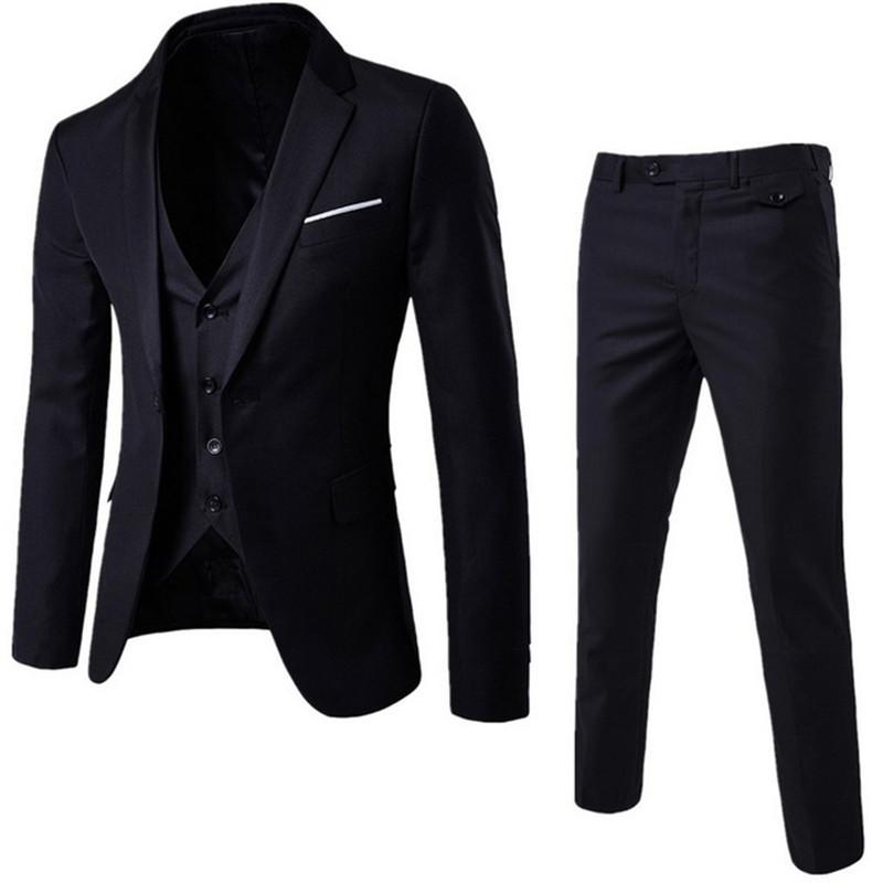 Customized new fashion men's men's suit three-piece suit (jacket + pants + vest) business formal wedding groom dress, Charcoal
Customized new fashion men's men's suit three-piece suit (jacket + pants + vest) business formal wedding groom dress, Charcoal