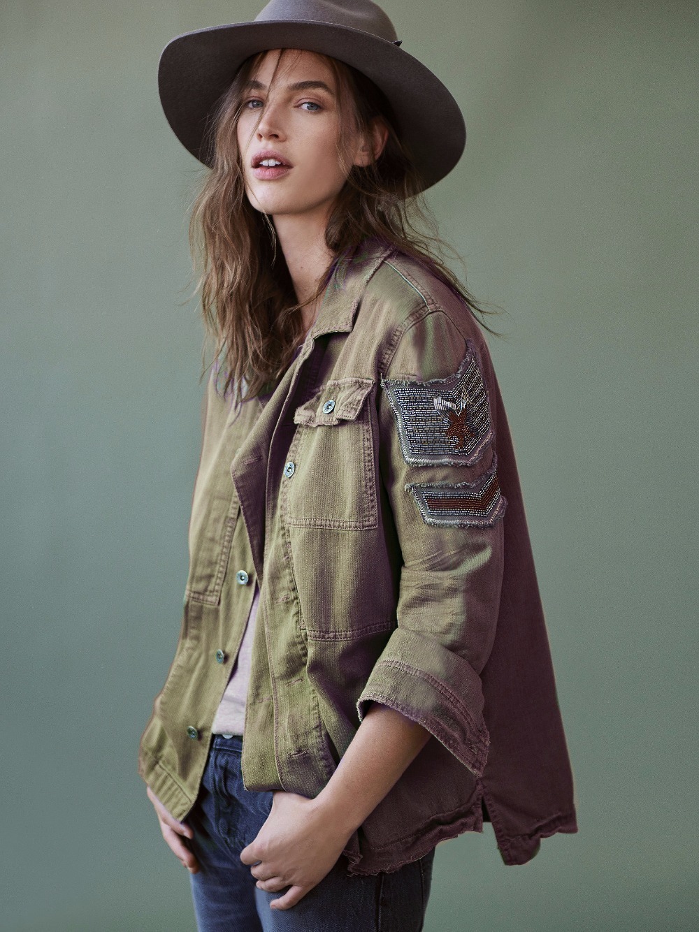 Free shipping women's fashion jackets people uniform casual cool jackets vintage frayed cotton long coat winter jackets outwear 201126