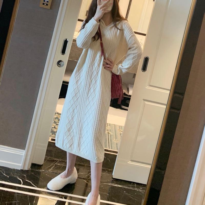 GOOHOJIO 2020 Autumn Winter Solid Color Ladies Thicken Sweater Over The Knee Pullovers Sweater Women Turtleneck Sweaters Women, Beige 
GOOHOJIO 2020 Autumn Winter Solid Color Ladies Thicken Sweater Over The Knee Pullovers Sweater Women Turtleneck Sweaters Women, Beige