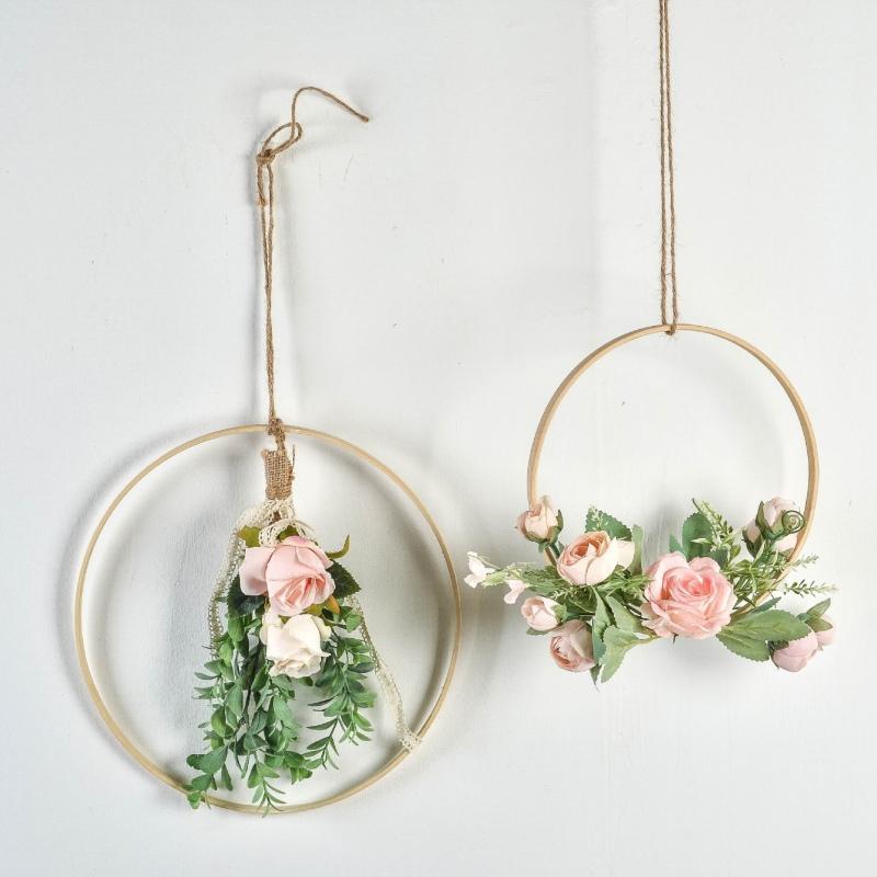 Wall-mounted Bamboo Wreath Not Fade Garland Artificial Flower Hanging Ring Decorative Props Living Room Porch Wedding Home Decor1, A1
Wall-mounted Bamboo Wreath Not Fade Garland Artificial Flower Hanging Ring Decorative Props Living Room Porch Wedding Home Decor1, A1